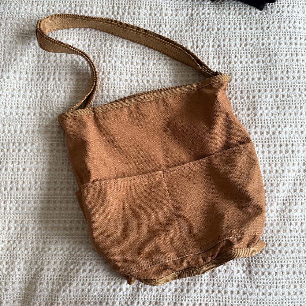 Everlane Brown Canvas Bucket Bag
